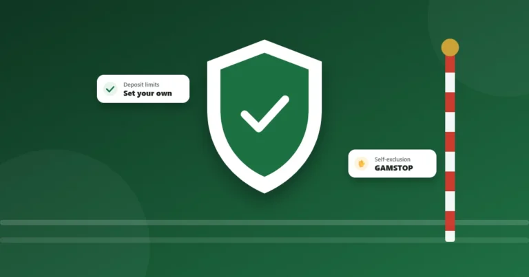 Safer gambling shield illustration